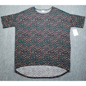 LulaRoe Irma Top Tunic Womens XL Multicolor Aztec Geometric Round Neck New
